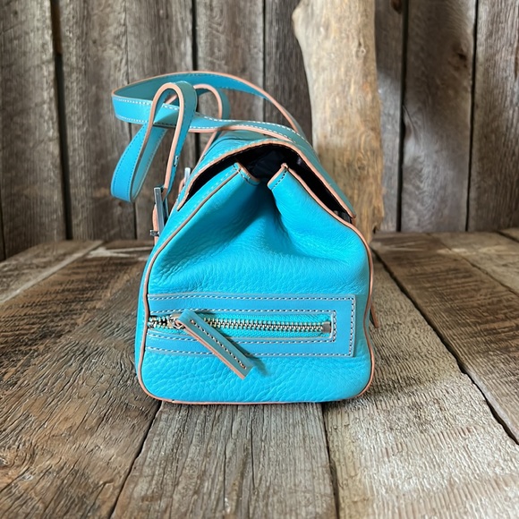 Kenneth Cole Turquoise Leather Handbag - Picture 8 of 12